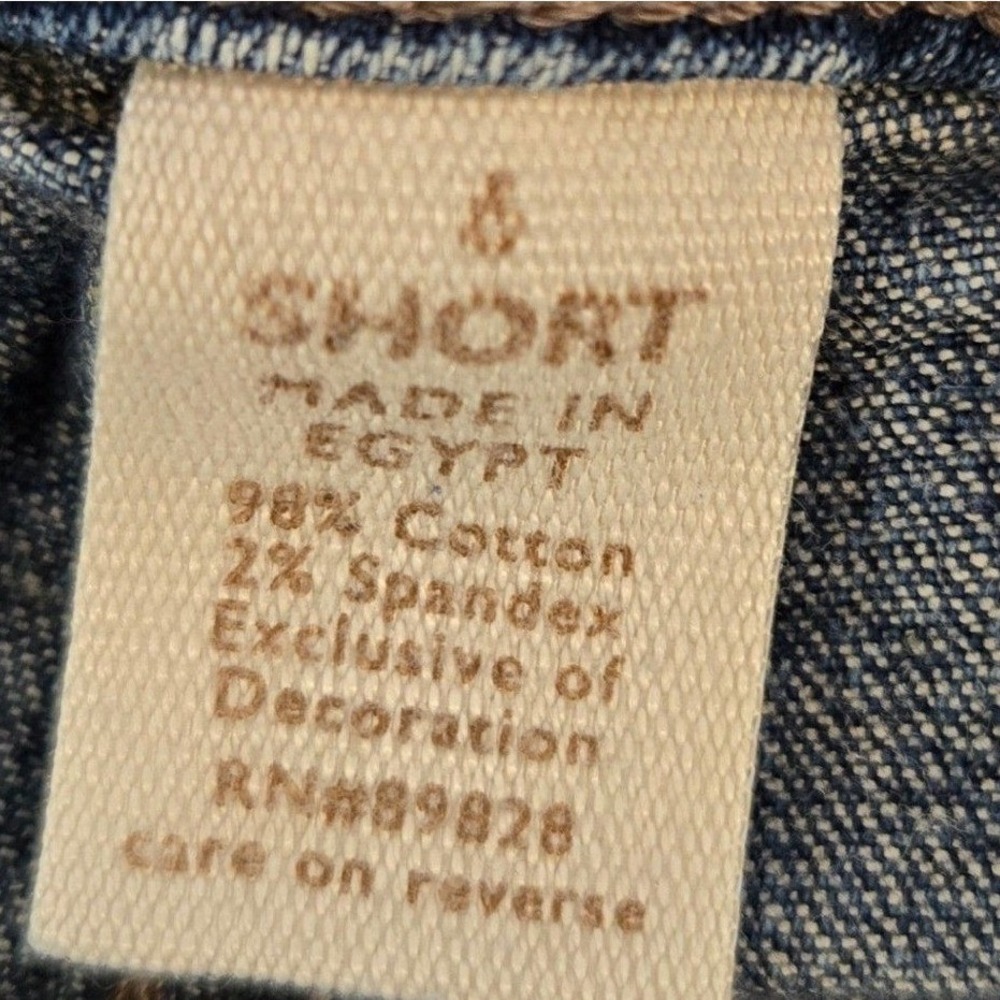 Sonoma Life + Style Jeans Womens 8 Short Blue Classic Straight Leg Flap Pocket - Picture 3 of 6